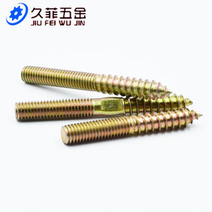Tornillos Autorroscantes de Doble Rosca Jiu Fei Wu Jin, M6 M8 M10, Cabeza Hexagonal, Fijaciones para Madera, Acero al Carbono de Grado A, Métricos - Product Image 1