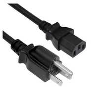 Câble d'alimentation électrique américain SVT universel dénudé, longueur personnalisée, 125 V CA, prise à 3 broches Nema 5-15p, fiche femelle IEC, États-Unis, ordinateur
