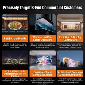 จอแสดงผล LED แบบกึ่งกลางแจ้ง โปร่งแสง 90% บางเฉียบ ติดตั้งด้วยกาวกระจก สำหรับหน้าต่างร้านค้า - Product Image 6