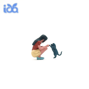 Iota Nhựa Dễ Thương Thu Nhỏ Bức Tượng Đồ Chơi 1:64 Quy Mô Mini Cảnh Phù Hợp Với Mô Hình 3D Hành Động Con Số Thiết Lập Cho Thu Thập Chơi Mèo - Product Image 4