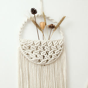 <span class=keywords><strong>Tapiz</strong></span> de Pared Bohemio de Macramé, Algodón Ecológico, Tejido, Decoración de Dormitorio, Fondo de Pared para el Hogar - Product Image 5