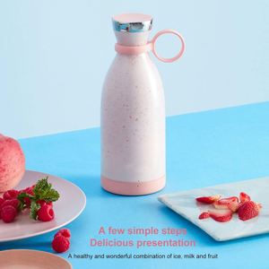 Wholesale Portable 380ml Fruit Juice Blender Stainless Steel Blades USB Charging Manual Juicer Color <b>Box</b> Packaging Vegetables - Product Image 3