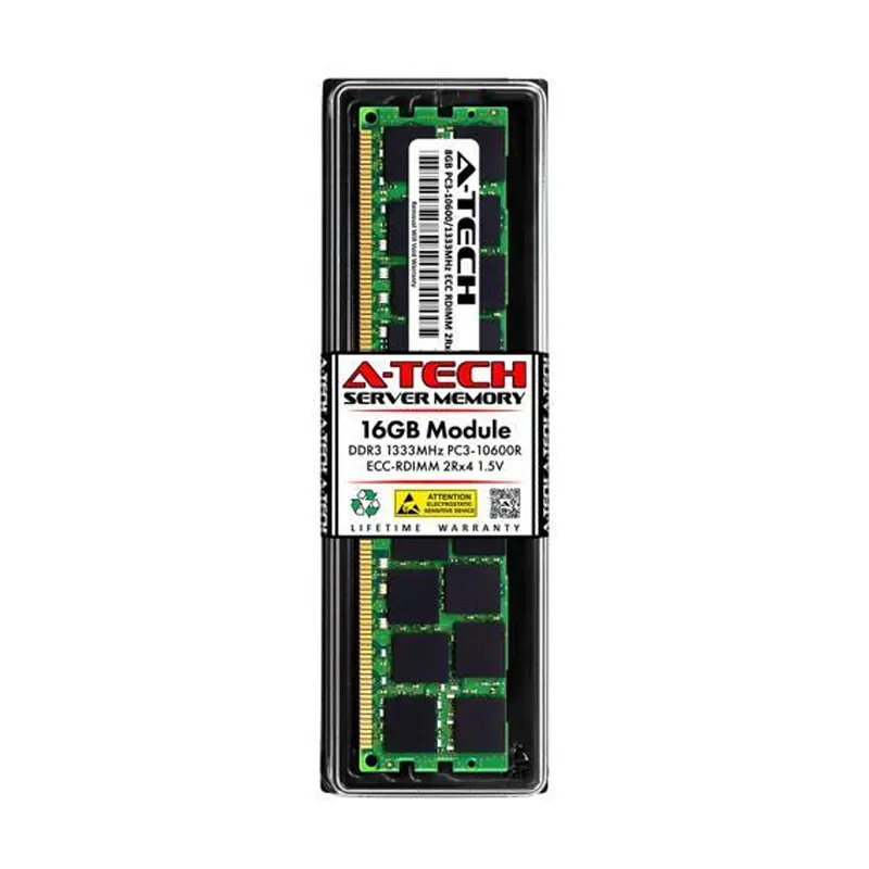 Thương hiệu ban đầu RAM PC3L-10600 CL9 mô-đun bộ nhớ cho máy chủ 16GB RDIMM 1333MHz DDR3 DDR4 DDR5 Memoria recc sử dụng RAM