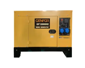 10kva 12kva gerador de potência, à prova de som, silencioso, gerador de chave, escova