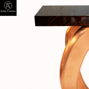 <span class=keywords><strong>Consola</strong></span> de Lujo Personalizada para Salas de Estar y <span class=keywords><strong>Comedor</strong></span>, con Cubierta de Mármol Exclusiva, Base de Hoja de Cobre y Acabado de Alto Brillo, Muebles para el Hogar - Product Image 5