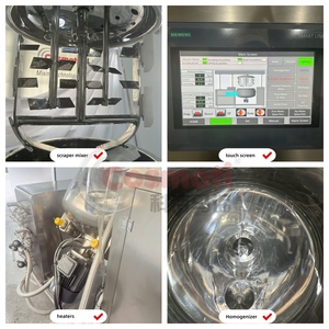 Serbatoio di Miscelazione Cosmetico da 10L Piccolo Emulsionatore Sottovuoto Omogeneizzatore per la Preparazione della Maionese - Product Image 3