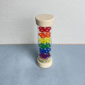 Wholesale 18 CM Colorful Wooden Rain Sound Tube Early Learning Educational <b>Musical</b> <b>Instrument</b> Rattle Toy for Children - Product Image 2