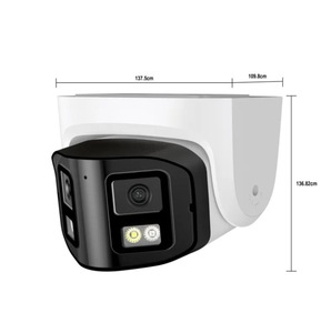 กล้อง180พาโนรา<span class=keywords><strong>ม</strong></span>าเลนส์คู่4K(8MP) กล้อง IP FOV POE กล้องเครือข่ายคงที่แสงสีขาว & IR & Ai & Color Night - Product Image 6