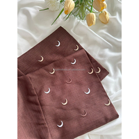Abaya Ouverte Habib 2026 EID Ramadan en Lin Effet Lune, Vente Chaude, Kimono en Polyester et Lin, Abaya Pas Chère pour Femmes Musulmanes, Vente en Gros