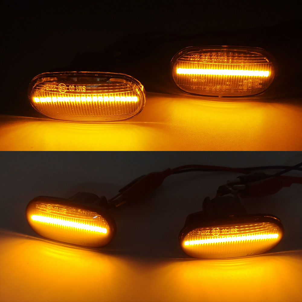 1 Paio Luci Di Frecce Laterali LED Dinamiche Per O-pel Vectra C (2002-2008) E Signum (2003-2008) - Fumè, Sequenziali, Plug And Play