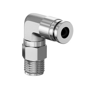 ข้อต่อโค้งมุมฉากชุบนิกเกิลทองแดงทั้งหมด ทนความร้อนสูง ทนแรงดันสูง ทนการกัดกร่อน สำหรับสายลมแบบเชื่อมต่อเร็ว - Product Image 2