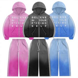 Traje Deportivo Personalizado de Marca OEM, Informal, Veraniego, Transpirable, de Punto, de Terileno/Poliéster 400G, con Impresión Digital sin Costuras para Hombre - Product Image 1