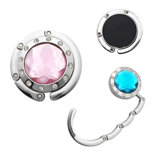 Porte-Sac Pour Table,Argent, 7.4x1.8x1.1cm,Crochet De Table Pliable