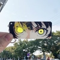 Porte-clés en acrylique créatif DIY, œil d'anime, sangle, marchandise fabriquée par les fans, Yoichi Isagi, porte-clés transparent
