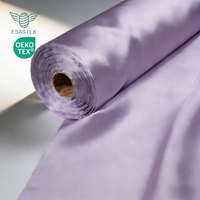 Tissu en soie de mûrier pure Oeko-Tex Standard 100, charmeuse 19 mm, naturel, respirant, pour robes de mariée, vêtements de nuit et literie pour filles