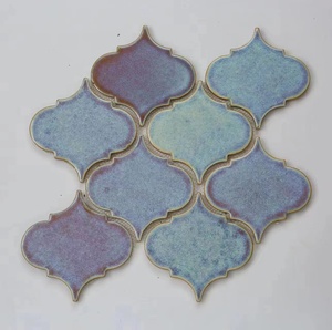 Fener Retro arabesk seramik mozaik pürüzsüz TV Backsplash duvar dekor antik renkli mozaik kapalı porselen yer karoları - Product Image 4
