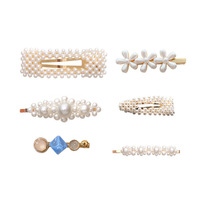 Extensions de cheveux en alliage de cristal de poire mignon coréen Accessoires de cheveux pour filles synthétiques Accessoires de cheveux synthétiques Ensemble de pinces