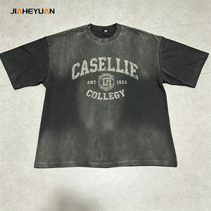 300 Grams <strong>Women</strong> Oversized Boxy Fit Streetwear T-<strong>Shirt</strong> Acid Wash Vintage Wash Brushing Sanding Heavyweight - Product Image 4