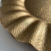 Assiette de Présentation en Plastique PP de 13 Pouces, Luxe, Durable et Réutilisable pour Mariages, Anniversaires, Dîners, Événements Intérieurs et Extérieurs, Fêtes à Domicile - Vente en Gros