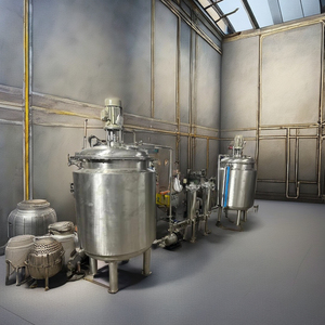 Cuve de mélange de liquides en acier inoxydable 500L avec système de chauffage et agitateur vertical SUS304, moteur AC 380V 4kW - Product Image 4