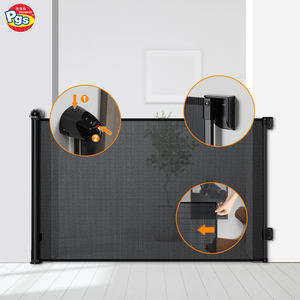 प्रोडिगी sg020 रिट्रेटेबल पालतू गेट सरल स्थापना लंबा जाल गेट कुत्तों के लिए बटन सुरक्षित छोटे पशु बाधा बना प्लास्टिक - Product Image 4