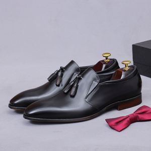 ASTON M.JAZZ 2025 Men's Italian Leather Loafers Lace-Up Formal Office Party Shoes <b>Pointed</b> Toe Anti-Slippery Breathable <b>Light</b> - Product Image 4