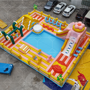 Trampolín <span class=keywords><strong>de</strong></span> jardín inflable al aire libre para niños, castillo inflable inspirado en el parque <span class=keywords><strong>de</strong></span> atracciones para entretenimiento divertido - Product Image 2