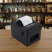 T80 80mm Mini POS dapur mesin kasir pembayaran USB langsung pencetak tanda terima termal pemotong otomatis 203dpi ESC LAN/WiFi kertas termal