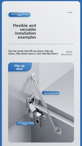 Verdeckte Hardware für Soft-Close-Schränke, klappbare Möbel, versteckte Wohnzimmertüren, seitlich montierte, unsichtbare, langsam schließende Scharniere, hochwertig - Product Image 3