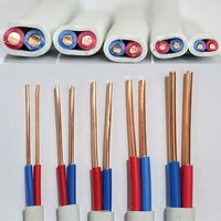 Weißes Flexibles Gebäudekabel 0,75 mm 1,0 mm 1,5 mm 2,5 mm 3-adrig Kupferleiter 450V Nennspannung LED