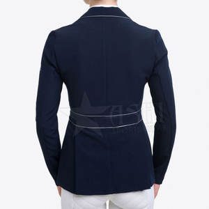 เสื้อแจ็กเก็ตขี่ม้าขนแกะแบบถักติดกระเป๋าด้านข้าง - Product Image 5