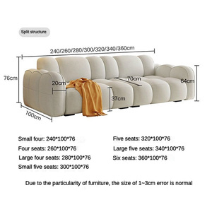 Thiết kế đơn giản thời trang mới giá rẻ 4 ghế sofa với nhung mềm tay vịn giá bán buôn tùy chỉnh sang trọng trang trí nội thất sofa phòng khách - Product Image 6
