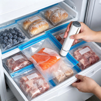 Fermeture à bouton pour les aliments secs et les collations (logo personnalisé) et sacs sous vide biodégradables hermétiques avec valve