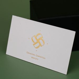 Tarjeta de Visita Personalizada de Lujo con Relieve, Impresión de Tarjetas de Presentación con Estampado en Dorado, Tarjeta de Agradecimiento para Pequeñas Empresas - Product Image 4
