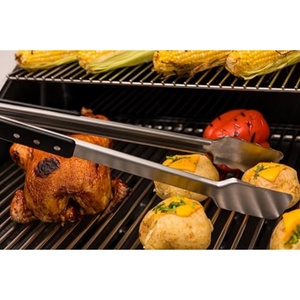 Pinces de barbecue robustes en acier inoxydable avec poignée douce au toucher et verrouillage intégré - Product Image 4