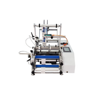 Vente à chaud imprimante de code de date manuelle semi-automatique machine d'étiquetage de bouteilles rondes d'eau en verre plastique PET autocollant