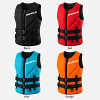 Gilet de sauvetage professionnel en néoprène pour adulte, veste de flottabilité pour jet ski, rafting, natation et sports nautiques