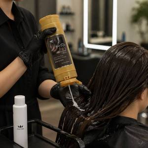 Crema de Coloración para el Cabello Rubio Ceniza en Tono Frío, Fórmula Herbal a Base de Plantas, 100 ml, Anti-Amarillo, Calidad de Salón, Fabricante OEM - Product Image 4