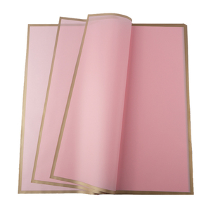 Vente en gros de feuilles de papier à fleurs et de papier d'emballage pour bouquet de fleurs aux bords unis imperméables et personnalisées en vrac pour la Saint-Valentin - Product Image 6