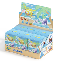 Lot de 24 boîtes en gros BESTINE Bob l'éponge et ses amis de Bikini Bottom, série de peluches parfumées Lazy Summer, collection de boîtes mystères