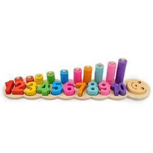Premium Customizable Caterpillar-Themed Building Blocks Set Kids Creative Play OEM/ODM Colorful Stackable <b>Toys</b> Made of Wood - Product Image 6