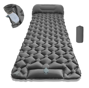 Inflatable camping sleeping pad Built-in foot <b>pump</b> mattress Waterproof TPU air mattress Ultralight backpacking pad - Product Image 2