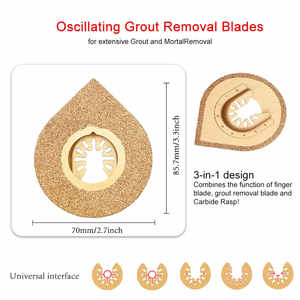 Lames <span class=keywords><strong>de</strong></span> <span class=keywords><strong>scie</strong></span> oscillantes en carbure pour le béton, le coulis, le carrelage, la céramique et la maçonnerie - Product Image 6