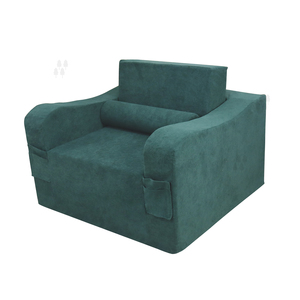 Koyu yeşil sünger sıkıştırma kanepe yatak odası ve oturma odası için şık katlanır koltuk yatak kombinasyonu - Product Image 4