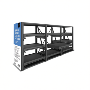 Fami System Ar Side <b>Wall</b> D1300 H3010 Dark Grey Ral7000 For <b>Storage</b> Rack - Product Image 3
