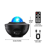 Projecteur de ciel étoilé personnalisé en gros avec haut-parleur musical et télécommande pour chambre à coucher
