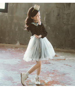 ชุดเดรสเด็กปักมือขายส่ง เสื้อผ้าเด็กสไตล์เกาหลี ผ้ามัสลิน สำหรับเด็กผู้หญิง - Product Image 6