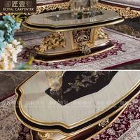 Ensemble de canapés en or de style européen, bois massif sculpté, combinaison de tissus, mobilier de luxe pour salon de villa de palais français, pour usage domestique