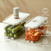 Récipient Alimentaire Hermétique 45L 65L Plastique Boîte Céréales pour Fruits Légumes avec Minuterie Compte-gouttes et Tasse à M