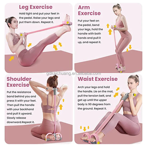 Conjunto de Bandas de Resistencia de Látex, Equipo de Entrenamiento para Gimnasio en Casa, Práctico <span class=keywords><strong>Ejercitador</strong></span> de Pedales para Abdominales, <span class=keywords><strong>Brazos</strong></span> <span class=keywords><strong>y</strong></span> <span class=keywords><strong>Piernas</strong></span> - Product Image 3